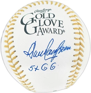 Dave Concepcion Auto Official Gold Glove Baseball Reds "5x GG" Smudge Beckett - Picture 1 of 7