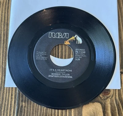 BONNIE TYLER - 45 Record It's A Heartache / It's About Time Foto 1 de 2