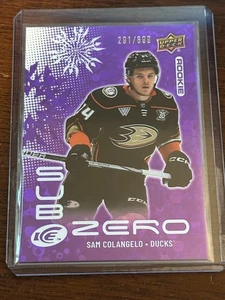 2024-25 Upper Deck Ice Sub Zero Rookie Sam Colangelo Anaheim Ducks/699 - Imagen 1 de 1