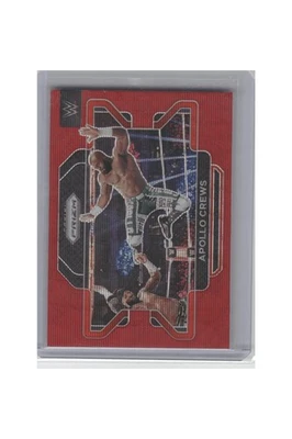 2022 Panini Prizm WWE #74 Apollo Crews Ruby Wave B7R2C128 - Image 1 of 2