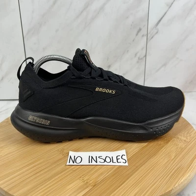 Brooks Glycerin 21 Stealthfit Womens Size 9.5 All Black Running Shoe 1204101B056 - Image 1 of 4