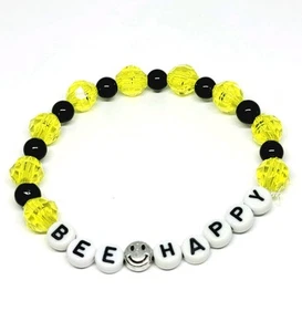 Bee Happy Perlen Stretch Armband - Bild 1 von 1