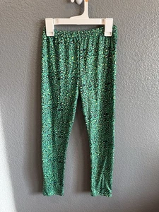 Pantalones al tobillo ajustados verdes negros temáticos del día de San Patricio talla 9Y para niñas - Imagen 1 de 7