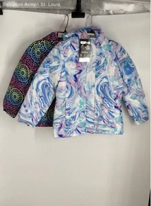 The Children's Place Girls White Blue Baby Blue 3-in-1 Jacket Size M/L Lot Of 2 - Picture 1 of 12