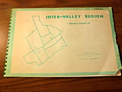 Libro de plan de desarrollo integral de colección Centre Co. PA, Bellefonte PA 1967 Foto 1 de 4