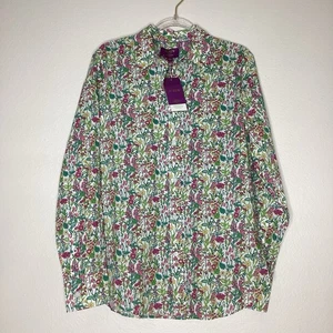 J. Crew Liberty Fabric Button Down Shirt NWT Sz 4 - Picture 1 of 7