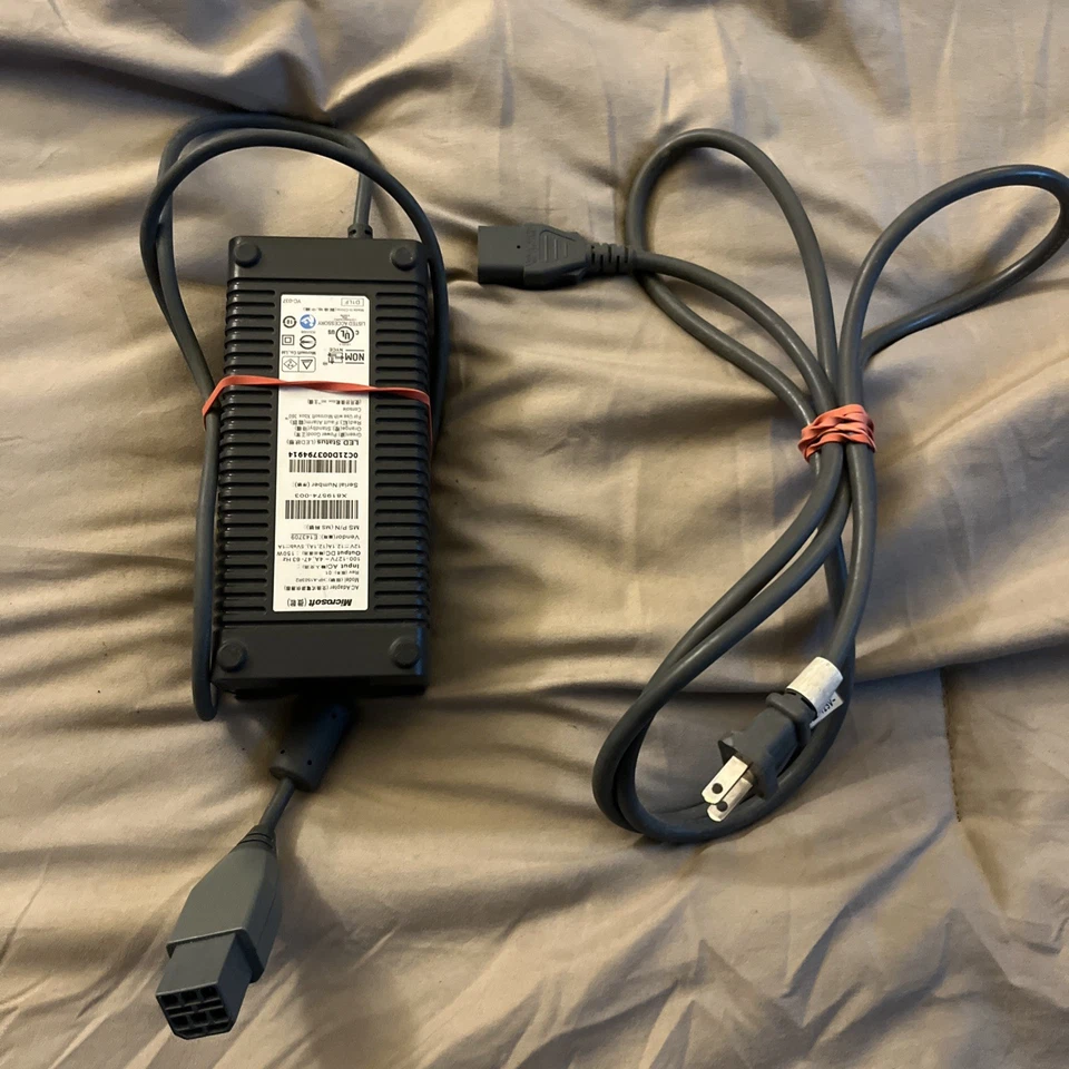 Adaptador de CA Microsoft Xbox 360 fuente de alimentación ladrillo HP-AW205EF3 PROBADO POR FABRICANTE ORIGINAL Foto 1 de 4