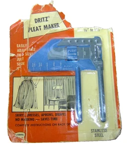 Dritz Pleat Maker New Old Stock Mint On The Card New York USA - Bild 1 von 5