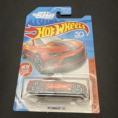Nuevo Hot Wheels 2018 Indy 500 Festival Car '18 Camaro SS NARANJA Foto 1 de 2