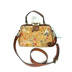 Patricia Nash Gracchi Prairie Rose Floral Leder Umhängetasche Crossbody Schultertasche - Bild 1 von 16