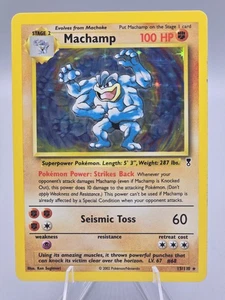 2002 Pokémon Legendary Collection Machamp 15/110 Unlimited Holo Rare LP - Picture 1 of 2