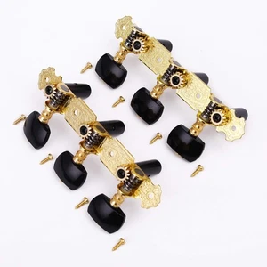 Classical Guitar Tuning Pegs 3+3 (L&R) Set Tuning Keys with Machine Heads Flo... - Picture 1 of 7