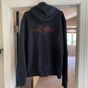 Arcteryx Leaf Embroidered Full Zip Heavyweight Hoody - Mens XL - Black - Picture 1 of 12