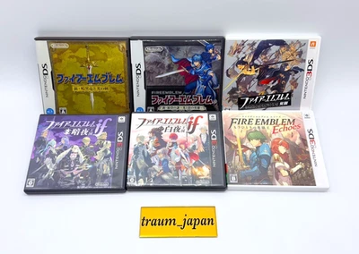 Lot 6 DS 3DS Fire Emblem Shadow Dragon Mystery Awakening Dark Bright Tested - Image 1 of 4