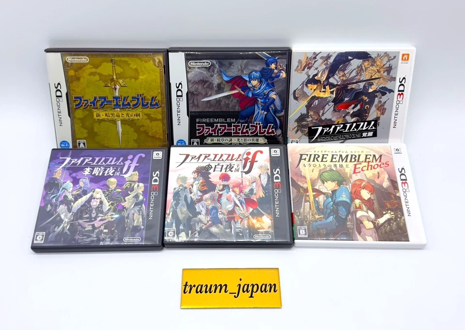 Lot 6 DS 3DS Fire Emblem Shadow Dragon Mystery Awakening Dark Bright Tested - Image 1 of 4