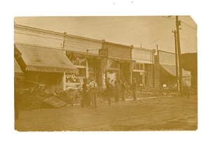 RPPC Boonville St. nach der Flut in Springfield, Missouri Juli 1908 - Bild 1 von 2