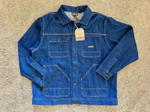 Taglia XL - Cappotto Patagonia Cone Mills x Dyneema® Raw Denim Chore Made in USA nuovo - Foto 1 di 15