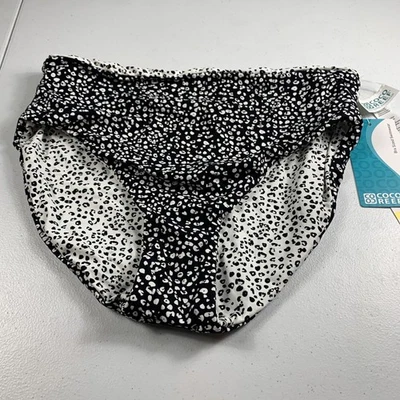 Pantalones de bikini reversibles de cintura alta para mujer Coco Reef estampado de guepardo mediano nuevos con etiquetas Foto 1 de 4