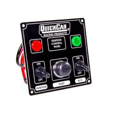 Panel de interruptores de montaje en tablero Quickcar Racing Products 50-822 4-5/8 x 4-3/8" aluminio Foto 1 de 3
