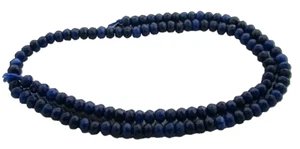 54 Karat 2 x 4,5 mm Natürlicher Mittel bis Dunkelblauer Saphir Facettiert Perlen EBS9467 - Bild 1 von 2