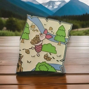 Piglet Loungefly Disney Winnie The Pooh Map Blind Box Enamel Pin 100 acre wood - Picture 1 of 2
