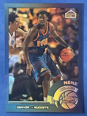 2002-03 Topps cromo refractor variación brasileña Nene Hilario radiocontrol novato #139 Foto 1 de 2