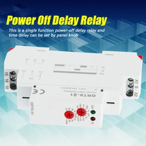 GRT8-B1 mini relé de tiempo de retardo de apagado relé de tiempo carril DIN tipo AC 220V - Imagen 1 de 12