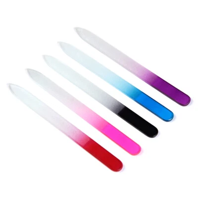 KADS 5PCS Glass Nail File Set Grinding Nail Art Manicure Tool Nail Art Beauty