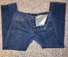 OBEY PROPAGANDA Button Fly SLIM STRAIGHT LEG skinny skater jeans 34
