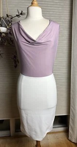Missguided Women Lilac And Ivory Dress Sz 6 36” Long 18” Chest. - Picture 1 of 21