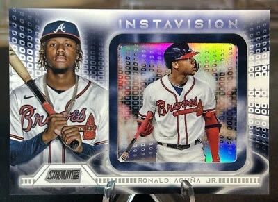 Ronald Acuna Jr. Instavision 2021 Topps Stadium Club Atlanta Braves MLB IR-RA - Image 1 of 3