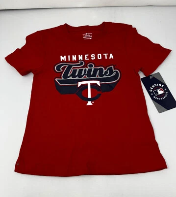 Camiseta MINNESOTA TWINS Gen Merch NIÑA ROJA 100% Algodón XL 14/16 (610) Foto 1 de 4