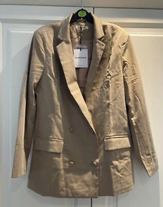Glamorous Stone Structured Blazer size 10 BNWT - Picture 1 of 5