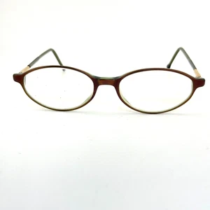 Escada Orange Copper W Green Thin Lucite Frame Glasses E137 48 17 130 H14818 - Picture 1 of 7