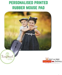 Personalised Custom Your Picture/ logo Computer Mouse mat Mouse Pad Rubber - Afbeelding 1 van 4