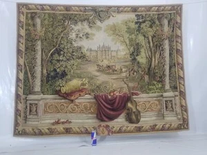 Vintage French Verdure Scene Wall Hanging Tapestry 190x143cm - Picture 1 of 12