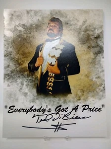 WWE WWF Ted DiBiase The Million Dollar Man Signed 8x10 Photo COA BUF - Picture 1 of 2