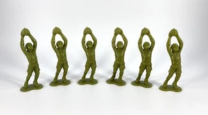 Set of 6 Boy Scout Figures Basketball Offense MARX Scouts Boys Camp Reproduction - Picture 1 of 2