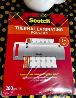 Bolsas Laminadoras Térmicas Scotch Tamaño Carta 3 Mil 11 200 Pack Nuevas Precintadas Foto 1 de 4