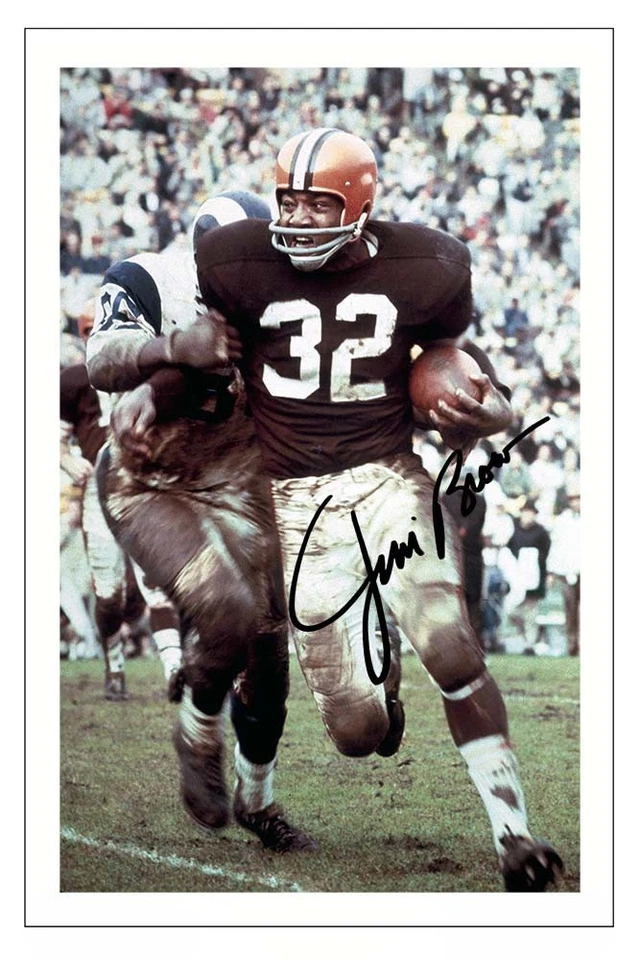 JIM BROWN CLEVELAND BROWNS SIGNED PHOTO AUTOGRAPH PRINT NFL FOOTBALL - Image 1 of 1
