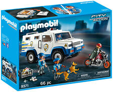 PLAYMOBIL 9371 Money TRANSPORTER Armored Truck With Police Guards