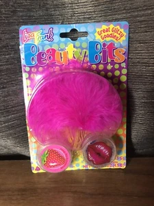 Vintage Lisa Frank Beauty Bits Great Glitzy Goodies Feather Boa Hair Clips Lip  - Picture 1 of 2