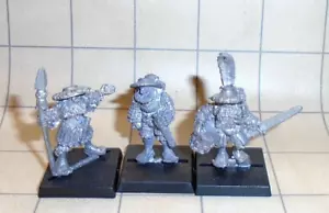 Warhammer Empire Regiment Command (x3) Metal Fuera de Uso - Marauder Fighter Miniatures - Imagen 1 de 5