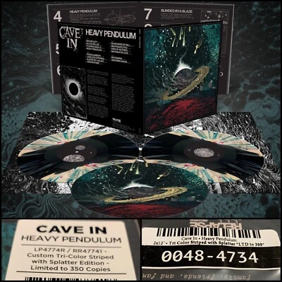 CAVE IN Heavy Pendulum Deluxe LP Vinyl 350 Slipmat Poster-Quicksand Torche Botch - Imagem 1 de 4