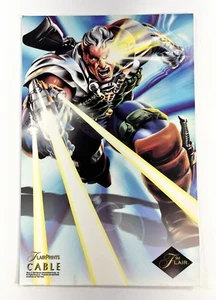Stampa Flair Prints Marvel Comics Cable Jumbo 6 1/2" x 10" vintage 1994 - Foto 1 di 8