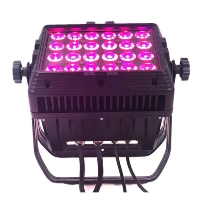 waterproof outdoor city color 24x18W rgbwa uv 6in1 led square par light - Image 1 of 4