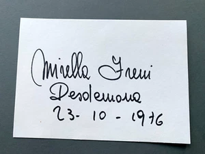 MIRELLA FRENI (†2020) Oper signed Briefkarte 10x15 Autogramm - Picture 1 of 2