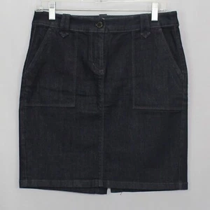 Falda vaquera negra Ann Taylor para mujer talla 2 abertura en la espalda - Imagen 1 de 11