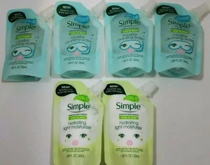 6X NUEVO SIMPLE agua limpiadora micelar e hidratante piel sensible 1,69 oz. eah - Imagen 1 de 12