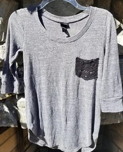 Rue 21 Women's Gray 3/4 Length Sleeve Shirt(xs) - Picture 1 of 5